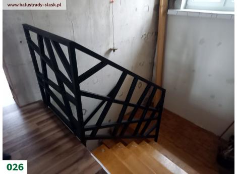 Balustrada ażurowa czarna