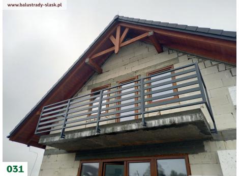 Balustrada na balkon, czarna