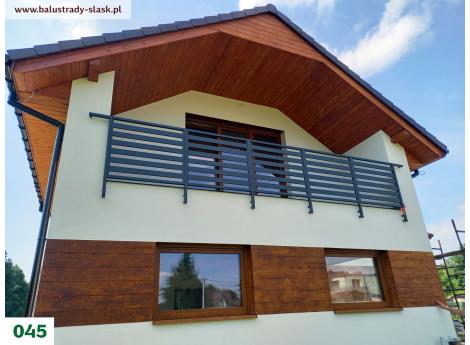 Metalowa balustrada na balkon