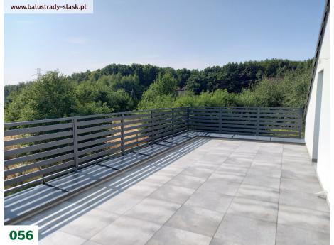 Balustrady balkonowe w czarnym kolorze