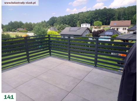 balustrady tarasowe metalowe