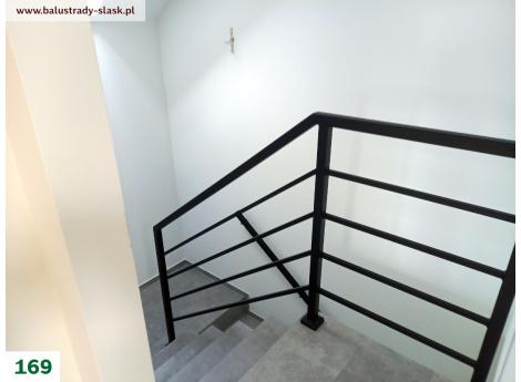 balustrady metalowe na schody wewnętrzne