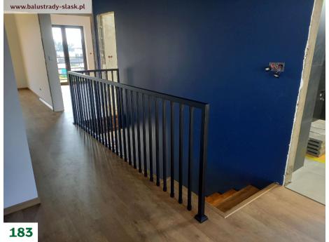 balustrady wewnętrzne czarne