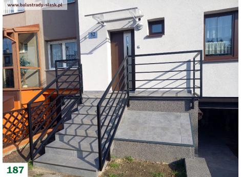 balustrady stalowe zewnętrzne na schody