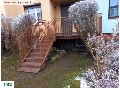 balustrada zewnętrzna metalowa