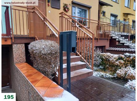 balustrady zewnętrzne metalowe