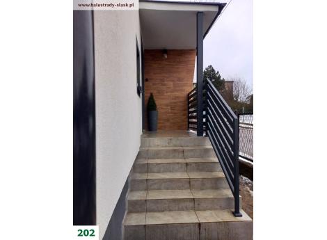 balustrada zewnętrzna metalowa