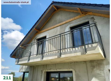 balustrada czarna metalowa zewnętrzna