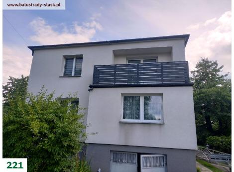 balustrada czarna metalowa zewnętrzna