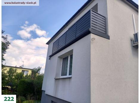 balustrada zewnętrzna metalowa