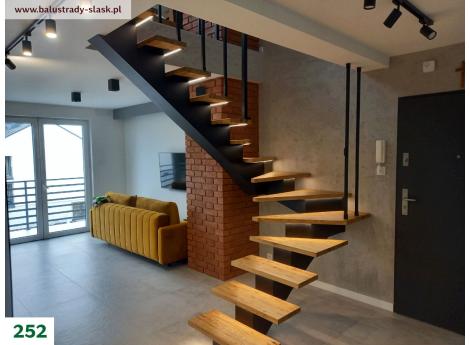 nowoczesne schody metalowe wewnętrzne